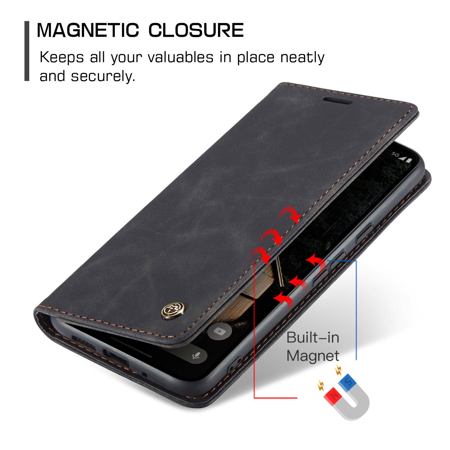 CASEME Handy Tasche für Google Pixel 10 PRO XL Wallet 013 Series Hülle Etui