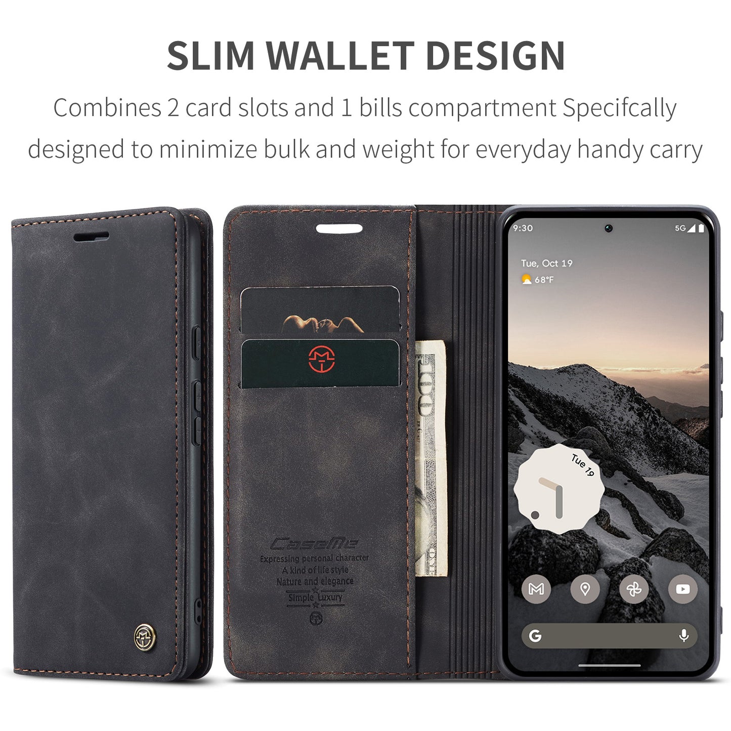 CASEME Handy Tasche für Google Pixel 10 | 10 PRO Wallet 013 Series Hülle Etui