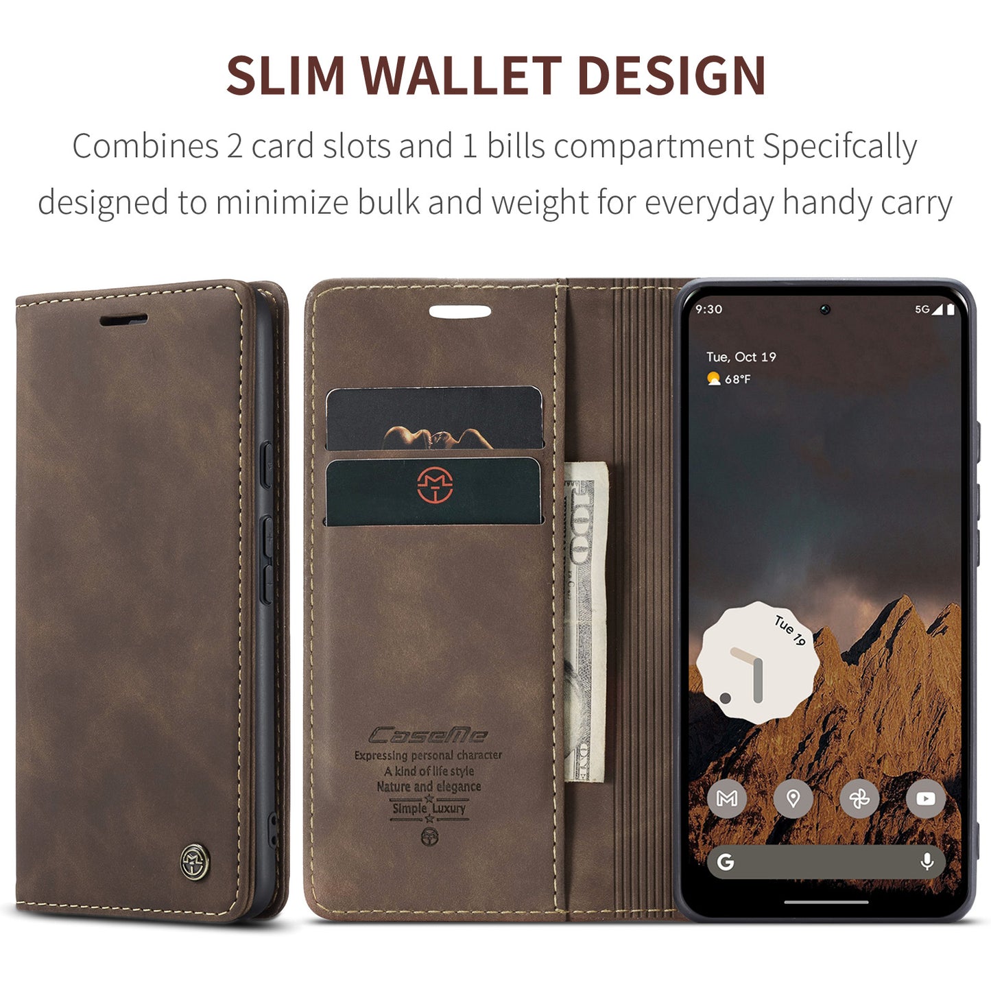 CASEME Handy Tasche für Google Pixel 10 | 10 PRO Wallet 013 Series Hülle Etui