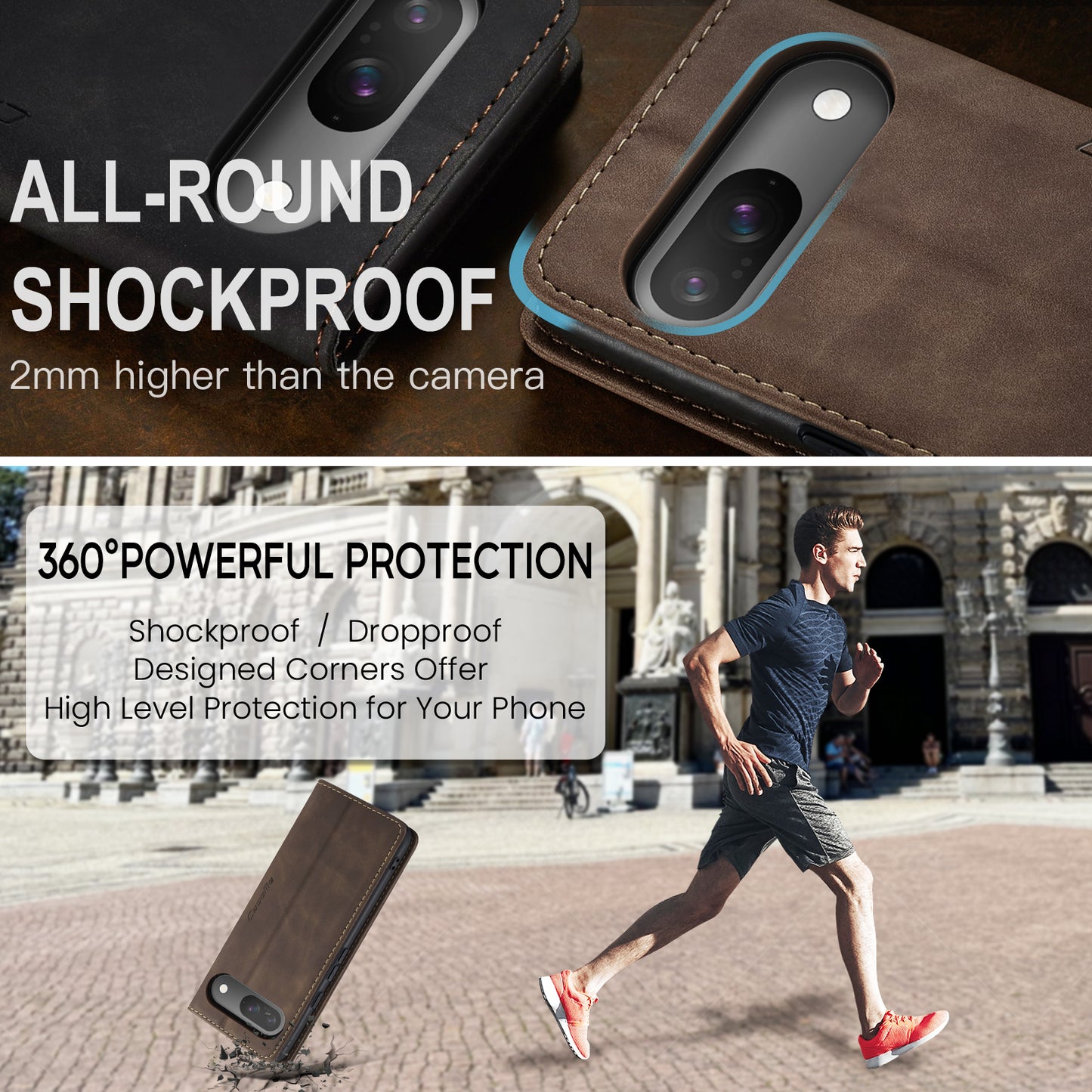 CASEME Handy Tasche für Google Pixel 10 | 10 PRO Wallet 013 Series Hülle Etui