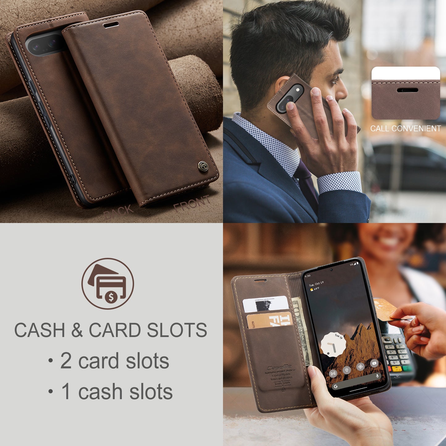 CASEME Handy Tasche für Google Pixel 10 | 10 PRO Wallet 013 Series Hülle Etui