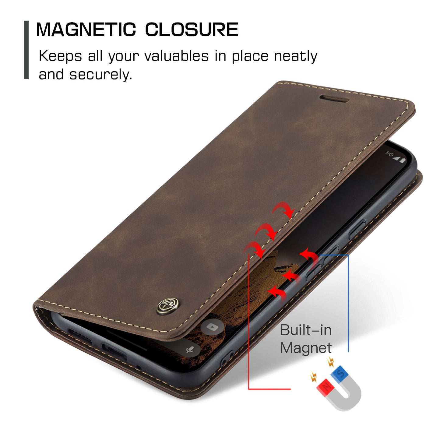 CASEME Handy Tasche für Google Pixel 10 | 10 PRO Wallet 013 Series Hülle Etui