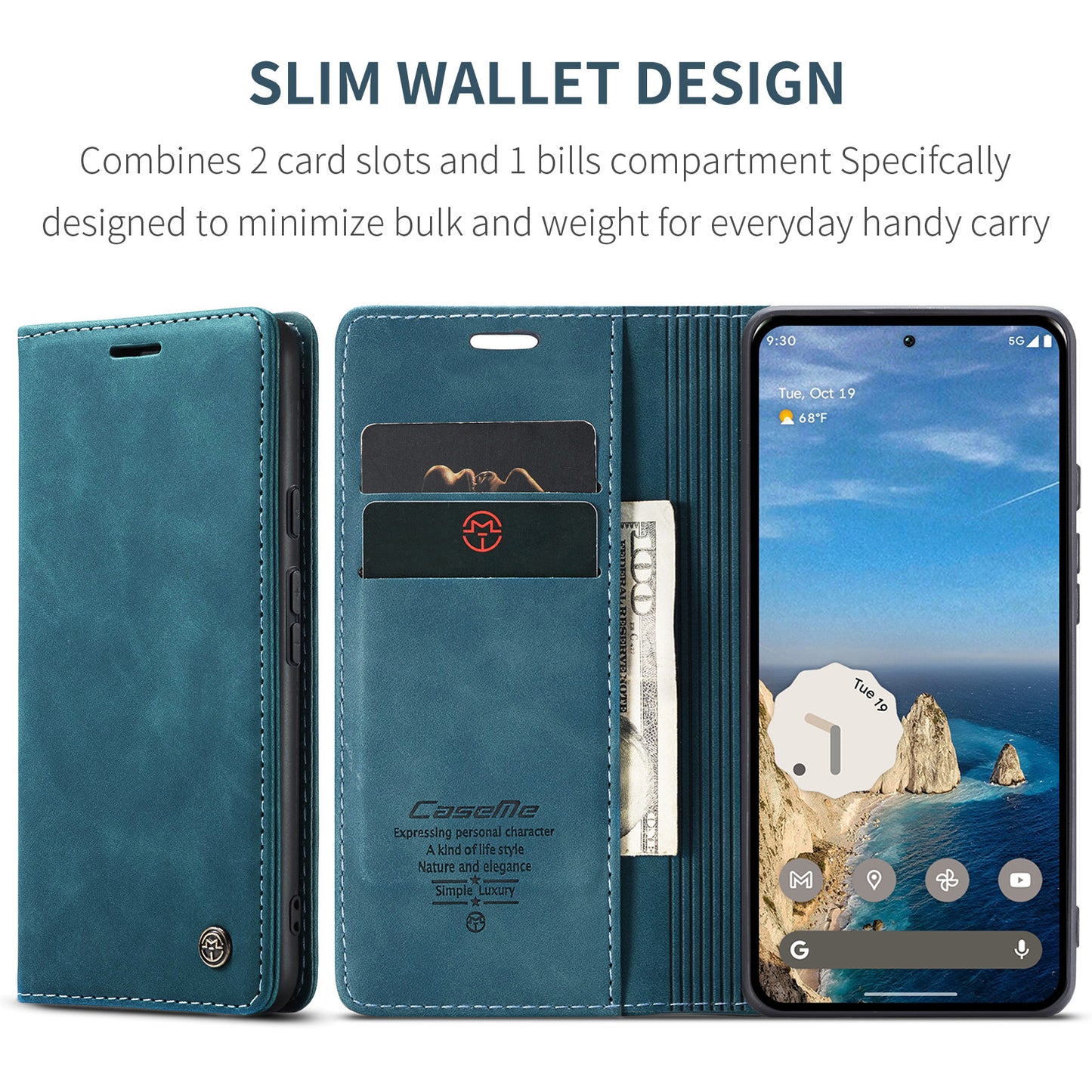CASEME Handy Tasche für Google Pixel 10 | 10 PRO Wallet 013 Series Hülle Etui