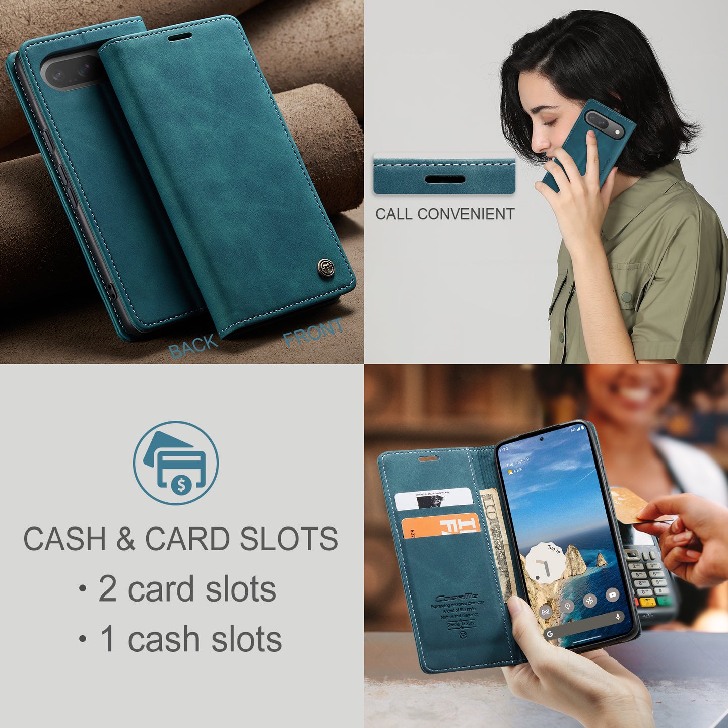 CASEME Handy Tasche für Google Pixel 10 | 10 PRO Wallet 013 Series Hülle Etui