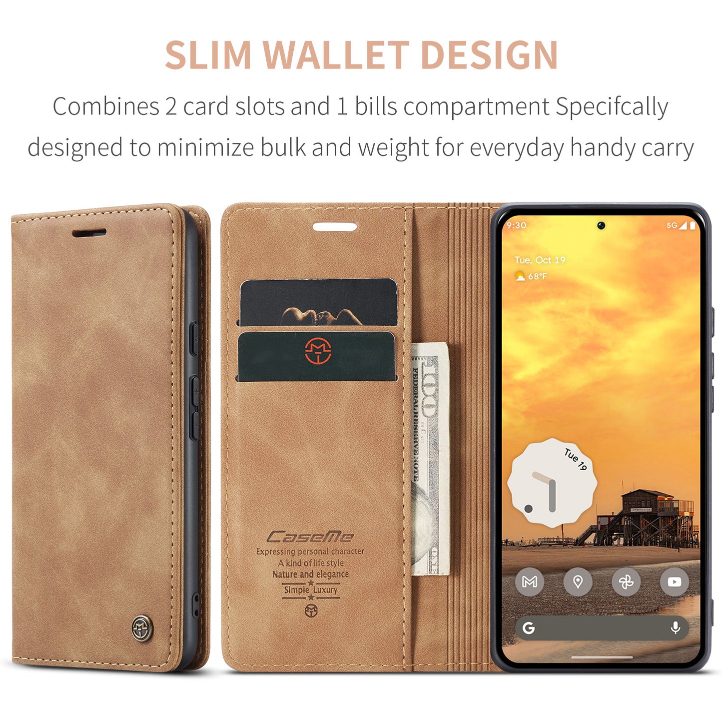 CASEME Handy Tasche für Google Pixel 10 | 10 PRO Wallet 013 Series Hülle Etui