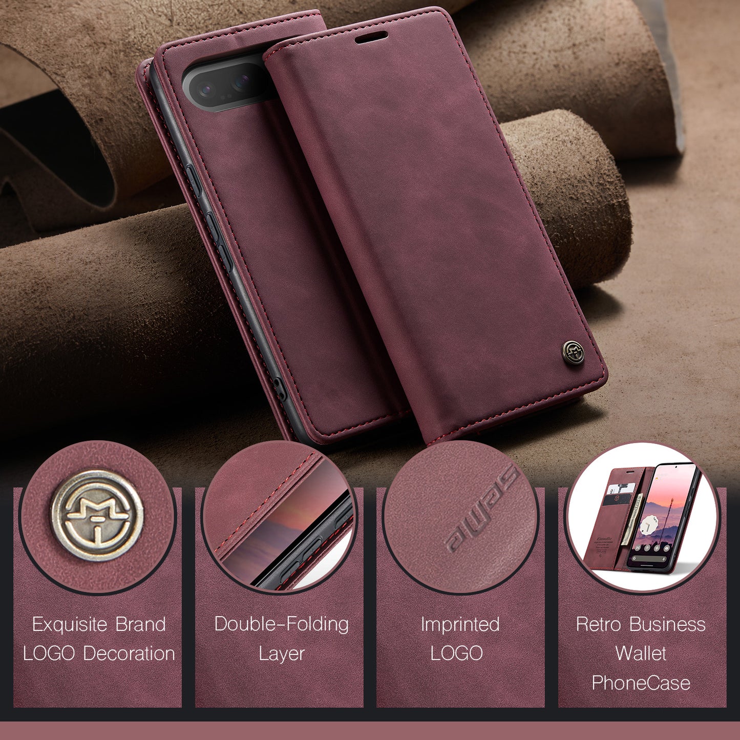 CASEME Handy Tasche für Google Pixel 10 | 10 PRO Wallet 013 Series Hülle Etui