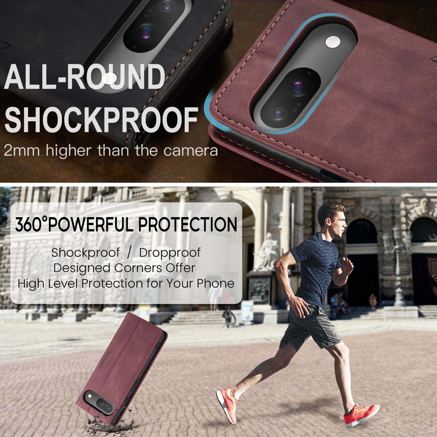 CASEME Handy Tasche für Google Pixel 10 | 10 PRO Wallet 013 Series Hülle Etui