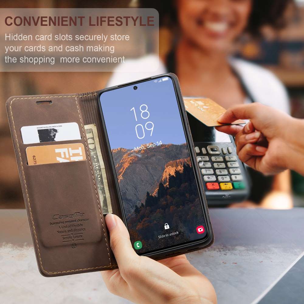 CASEME Handy Tasche für Samsung Galaxy S24 Wallet 013 Series Hülle Klapp Etui