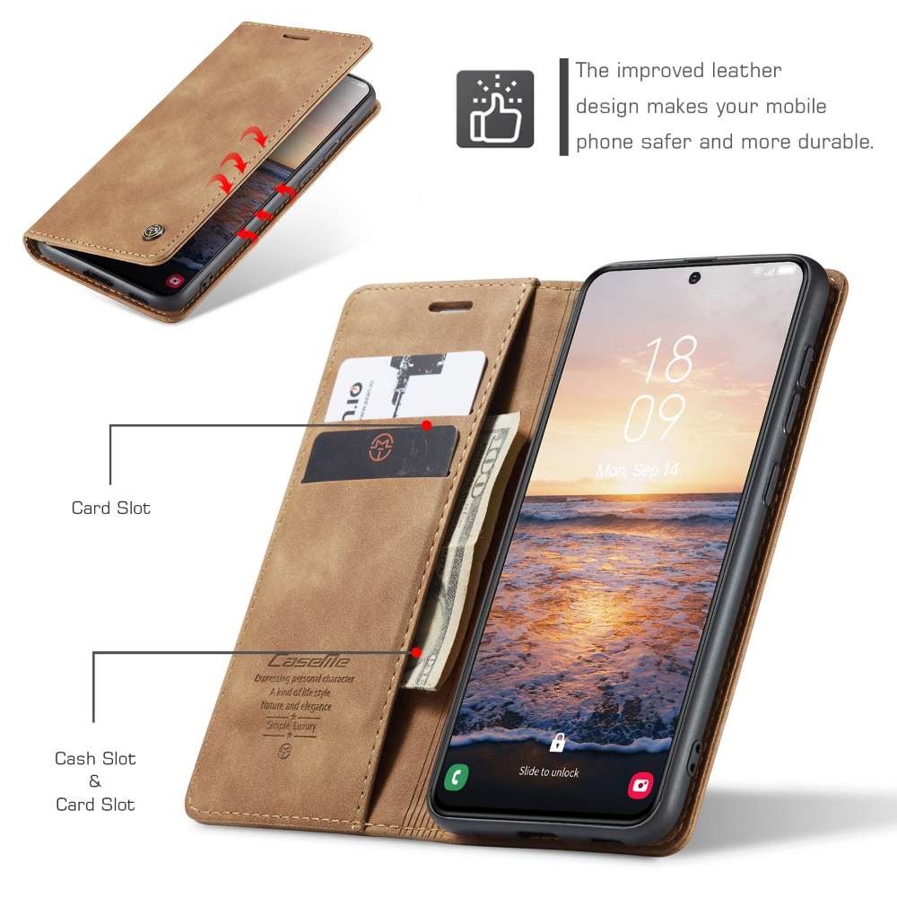 CASEME Handy Tasche für Samsung Galaxy S24 Wallet 013 Series Hülle Klapp Etui
