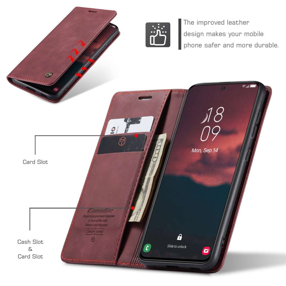 CASEME Handy Tasche für Samsung Galaxy S24 Wallet 013 Series Hülle Klapp Etui