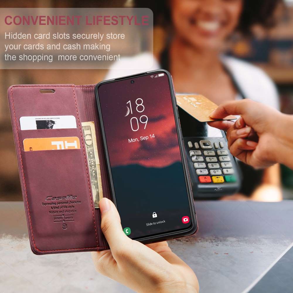 CASEME Handy Tasche für Samsung Galaxy S24 Wallet 013 Series Hülle Klapp Etui
