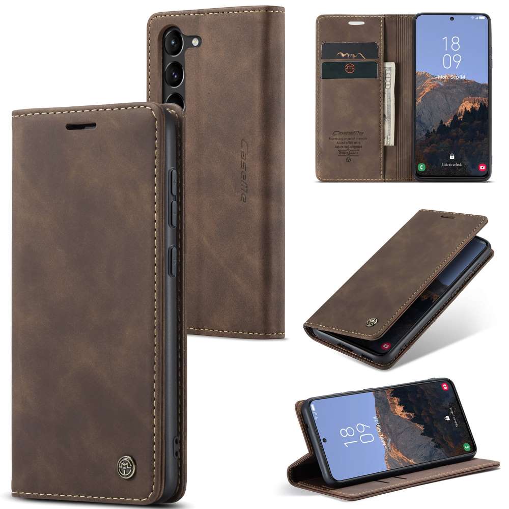 CASEME Handy Tasche für Samsung Galaxy S24 Wallet 013 Series Hülle Klapp Etui