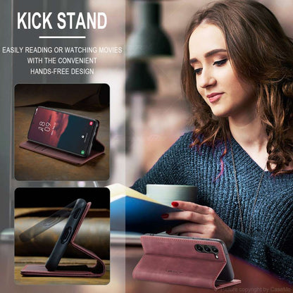 CASEME Handy Tasche für Samsung Galaxy S24 PLUS Wallet 013 Series Hülle Etui