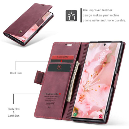 CASEME Handy Tasche für Samsung Galaxy S24 ULTRA Wallet 013 Series Hülle Etui