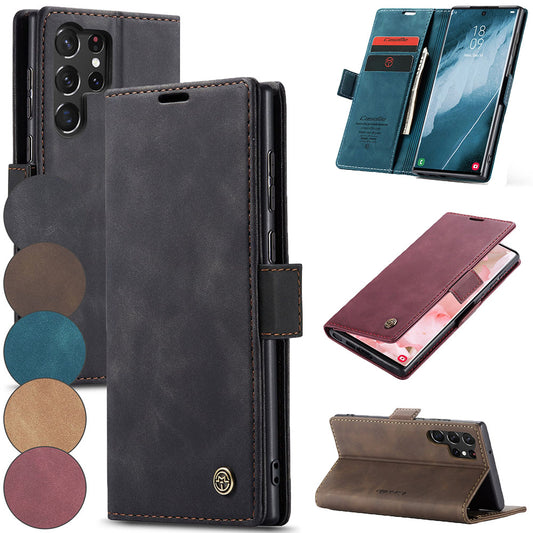 CASEME Handy Tasche für Samsung Galaxy S24 ULTRA Wallet 013 Series Hülle Etui