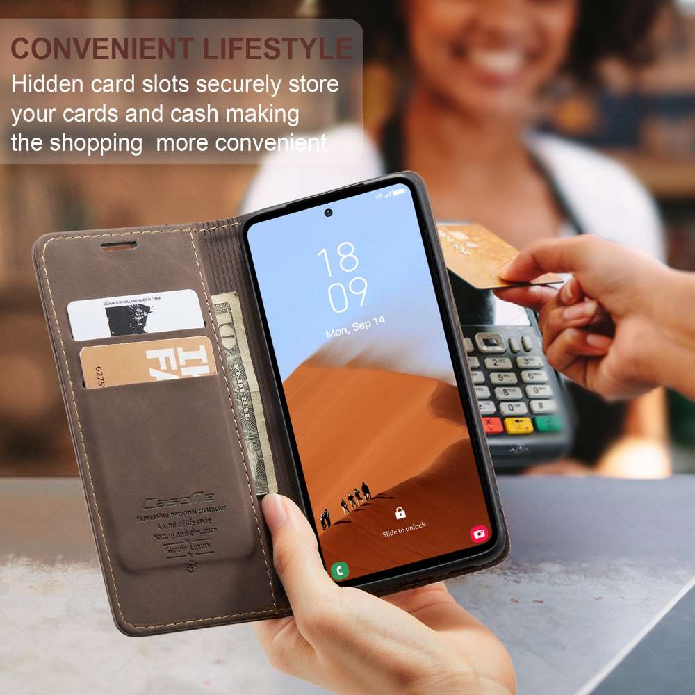 CASEME Handy Tasche für Samsung Galaxy S23 FE Wallet 013 Series Hülle Klapp Etui