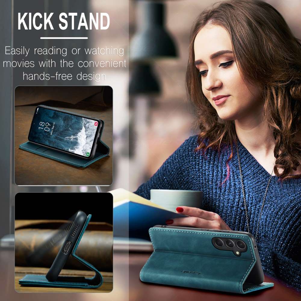 CASEME Handy Tasche für Samsung Galaxy S23 FE Wallet 013 Series Hülle Klapp Etui
