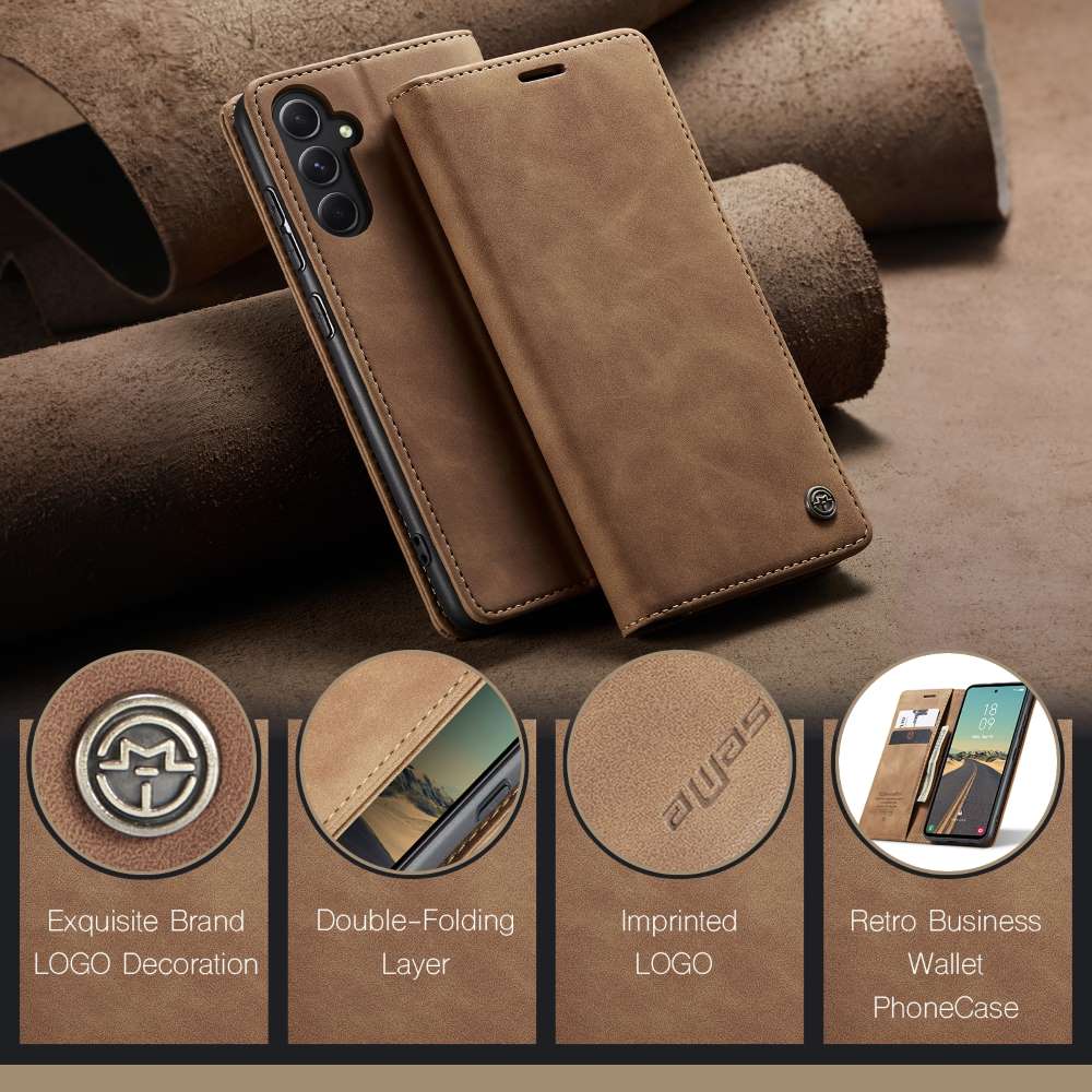 CASEME Handy Tasche für Samsung Galaxy S23 FE Wallet 013 Series Hülle Klapp Etui