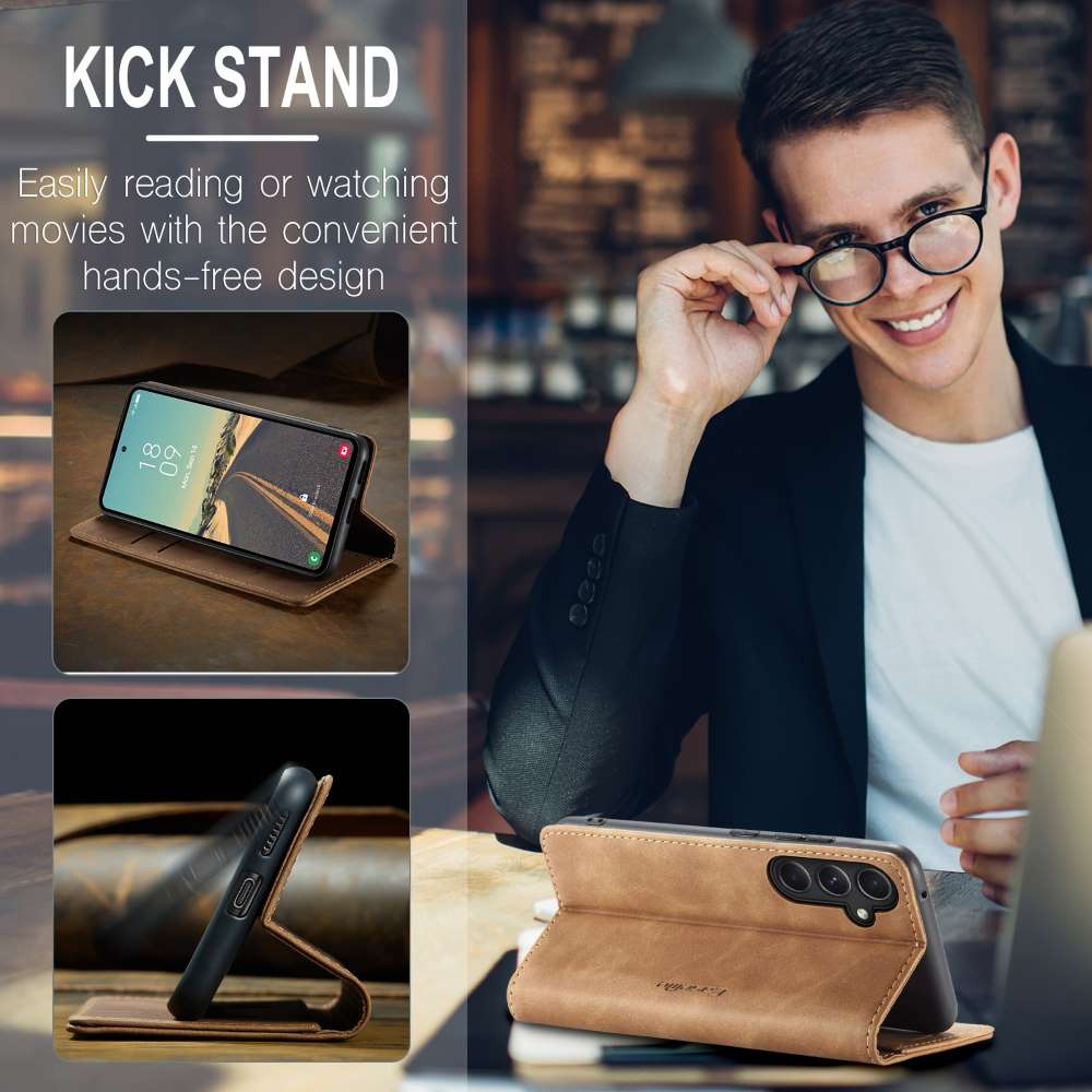 CASEME Handy Tasche für Samsung Galaxy S23 FE Wallet 013 Series Hülle Klapp Etui
