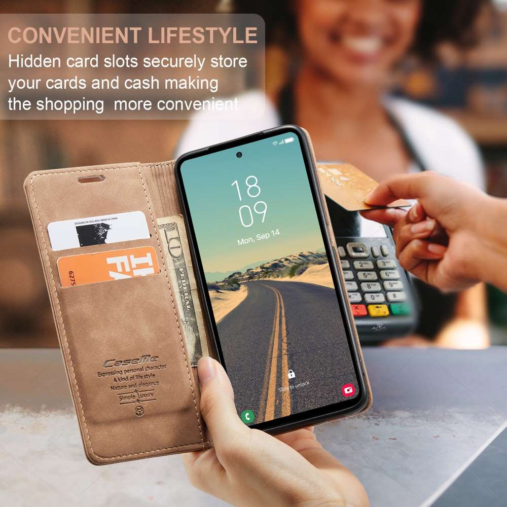 CASEME Handy Tasche für Samsung Galaxy S23 FE Wallet 013 Series Hülle Klapp Etui