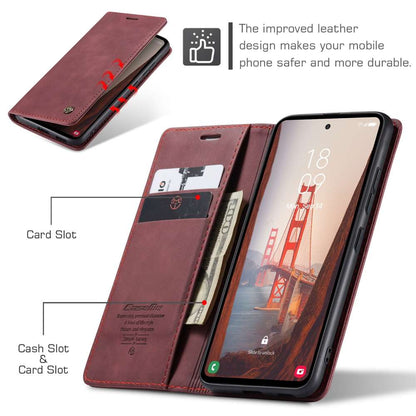 CASEME Handy Tasche für Samsung Galaxy S23 FE Wallet 013 Series Hülle Klapp Etui
