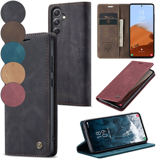 CASEME Handy Tasche für Samsung Galaxy S23 FE Wallet 013 Series Hülle Klapp Etui