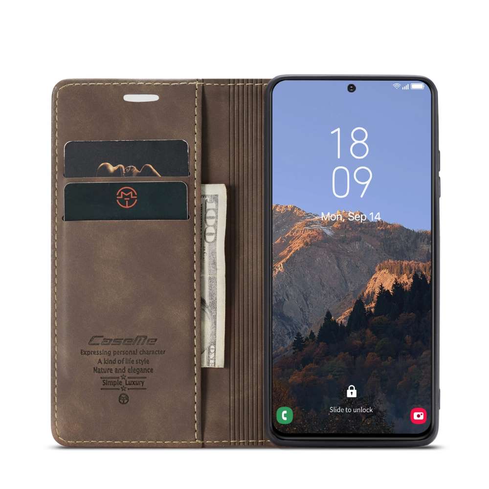 CASEME Handy Tasche für Samsung Galaxy S23 PLUS Wallet 013 Series Hülle Etui