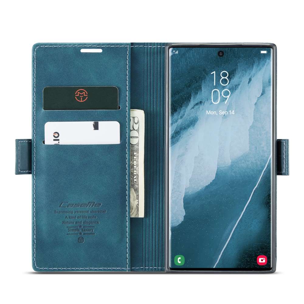 CASEME Handy Tasche für Samsung Galaxy S23 ULTRA Wallet 013 Series Hülle Etui