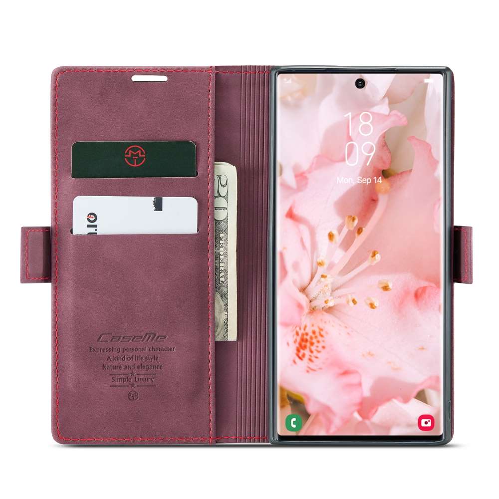 CASEME Handy Tasche für Samsung Galaxy S23 ULTRA Wallet 013 Series Hülle Etui