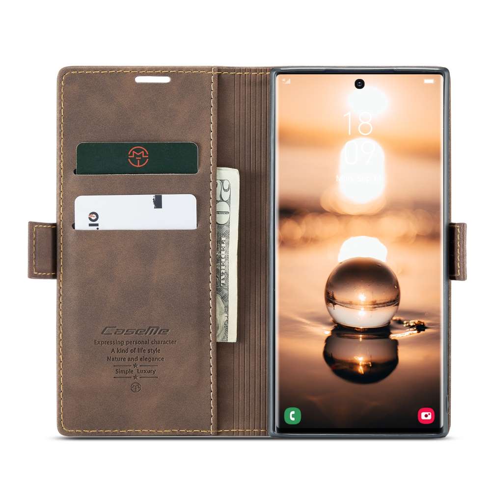 CASEME Handy Tasche für Samsung Galaxy S23 ULTRA Wallet 013 Series Hülle Etui