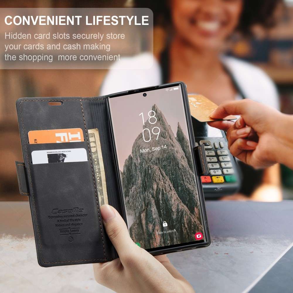 CASEME Handy Tasche für Samsung Galaxy S25 ULTRA Wallet 013 Series Hülle Etui