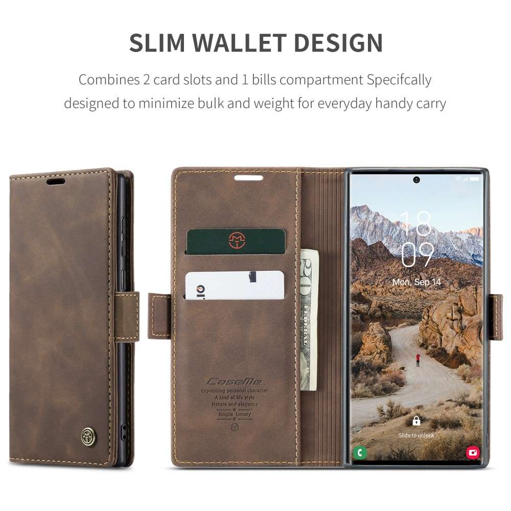CASEME Handy Tasche für Samsung Galaxy S25 ULTRA Wallet 013 Series Hülle Etui