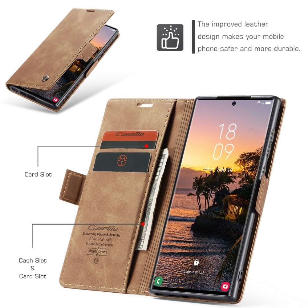 CASEME Handy Tasche für Samsung Galaxy S25 ULTRA Wallet 013 Series Hülle Etui