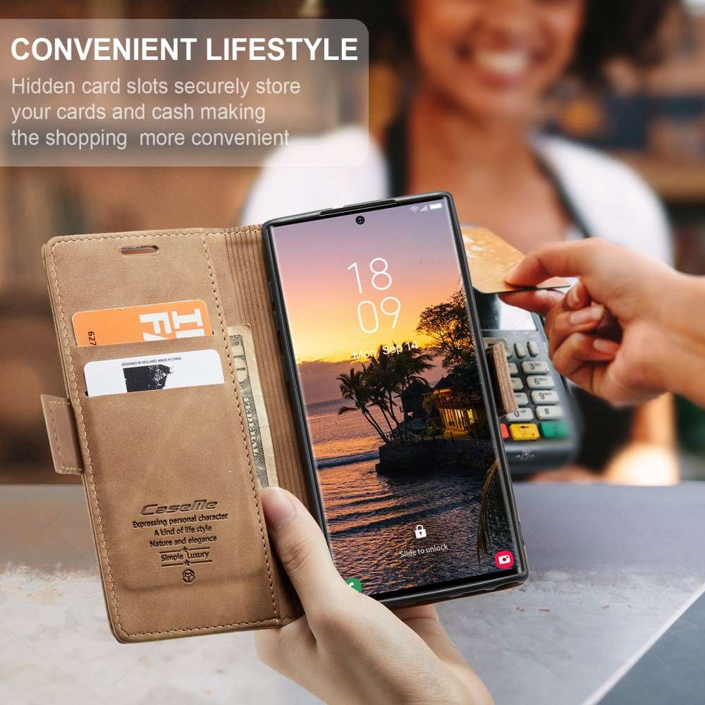 CASEME Handy Tasche für Samsung Galaxy S25 ULTRA Wallet 013 Series Hülle Etui