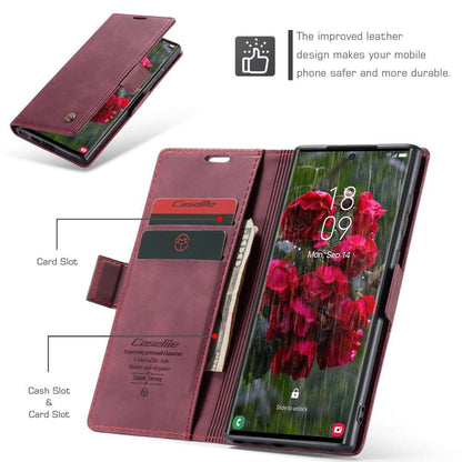 CASEME Handy Tasche für Samsung Galaxy S25 ULTRA Wallet 013 Series Hülle Etui