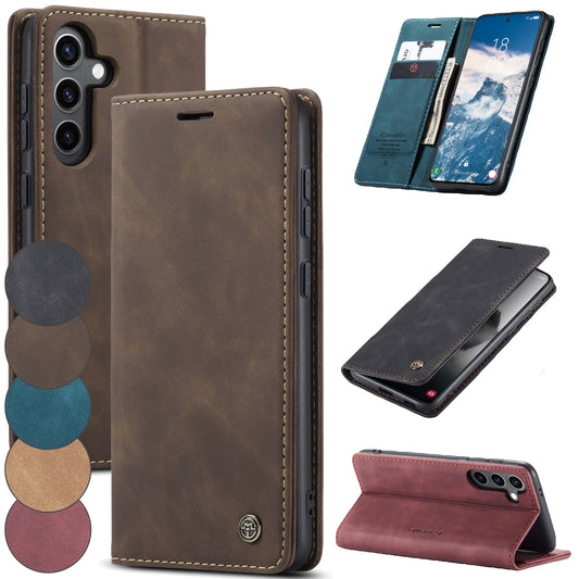CASEME Handy Tasche für Samsung Galaxy S25 Wallet 013 Series Hülle Klapp Etui