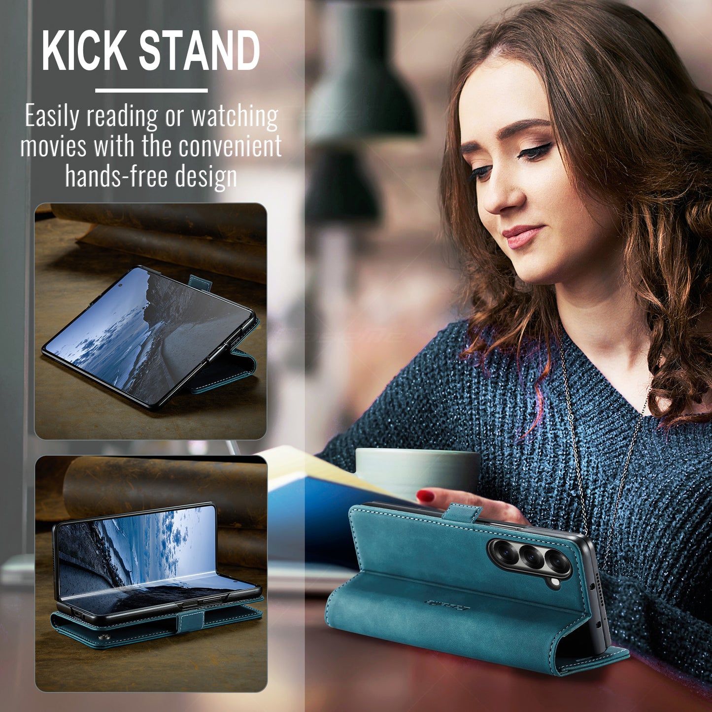 CASEME Handy Tasche für Samsung Galaxy Z Fold7 Wallet 013 Series Hülle Etui