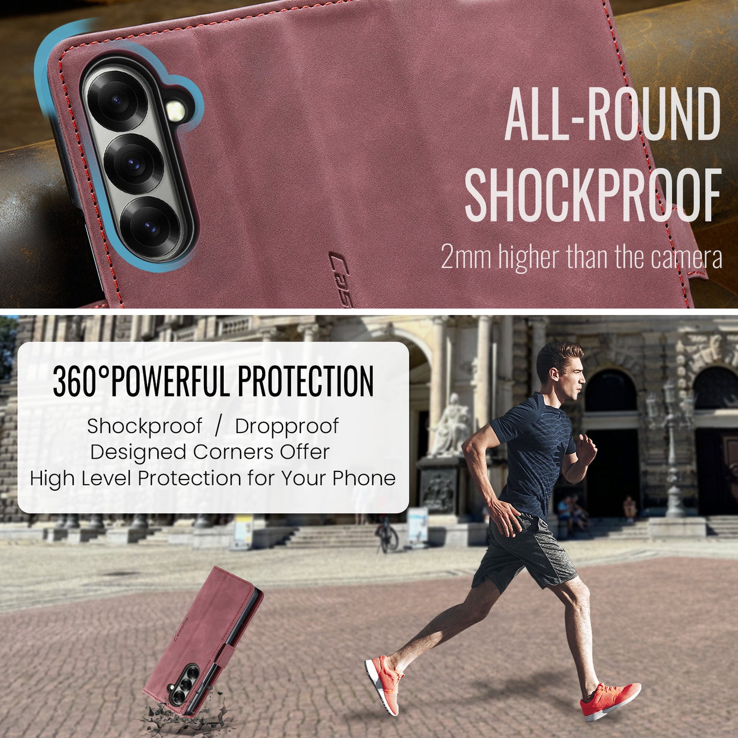 CASEME Handy Tasche für Samsung Galaxy Z Fold7 Wallet 013 Series Hülle Etui