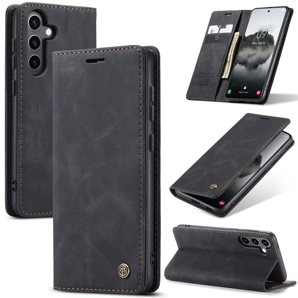 CASEME Handy Tasche für Samsung Galaxy S24 FE Wallet 013 Series Hülle Klapp Etui