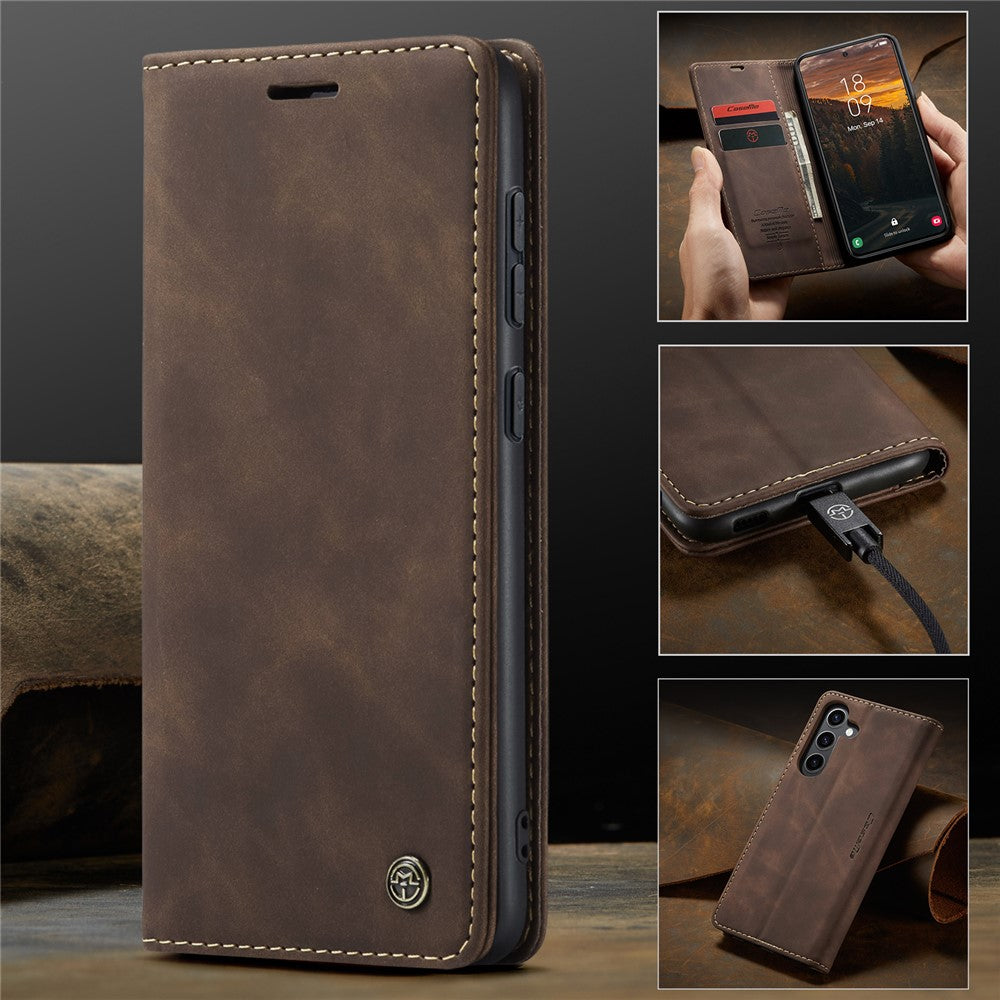 CASEME Handy Tasche für Samsung Galaxy S24 FE Wallet 013 Series Hülle Klapp Etui