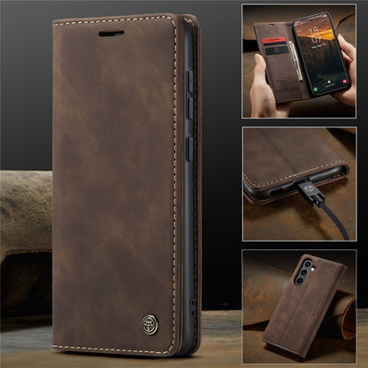 CASEME Handy Tasche für Samsung Galaxy S24 FE Wallet 013 Series Hülle Klapp Etui