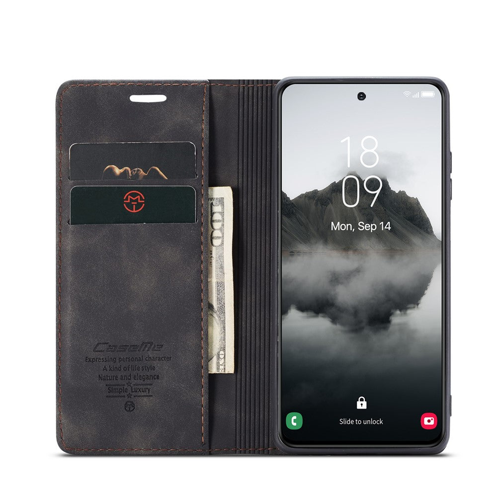 CASEME Handy Tasche für Samsung Galaxy S24 FE Wallet 013 Series Hülle Klapp Etui
