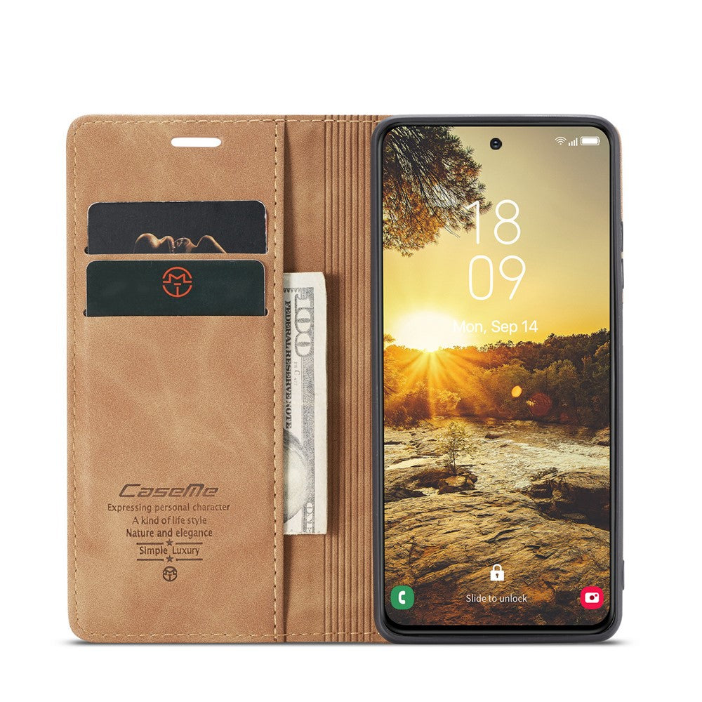 CASEME Handy Tasche für Samsung Galaxy S24 FE Wallet 013 Series Hülle Klapp Etui