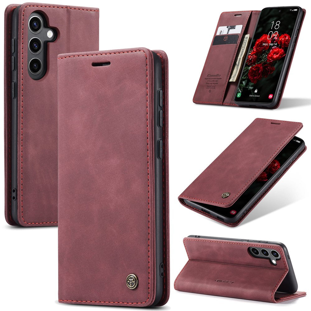 CASEME Handy Tasche für Samsung Galaxy S24 FE Wallet 013 Series Hülle Klapp Etui