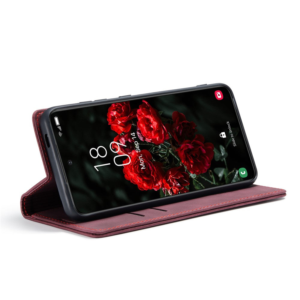 CASEME Handy Tasche für Samsung Galaxy S24 FE Wallet 013 Series Hülle Klapp Etui