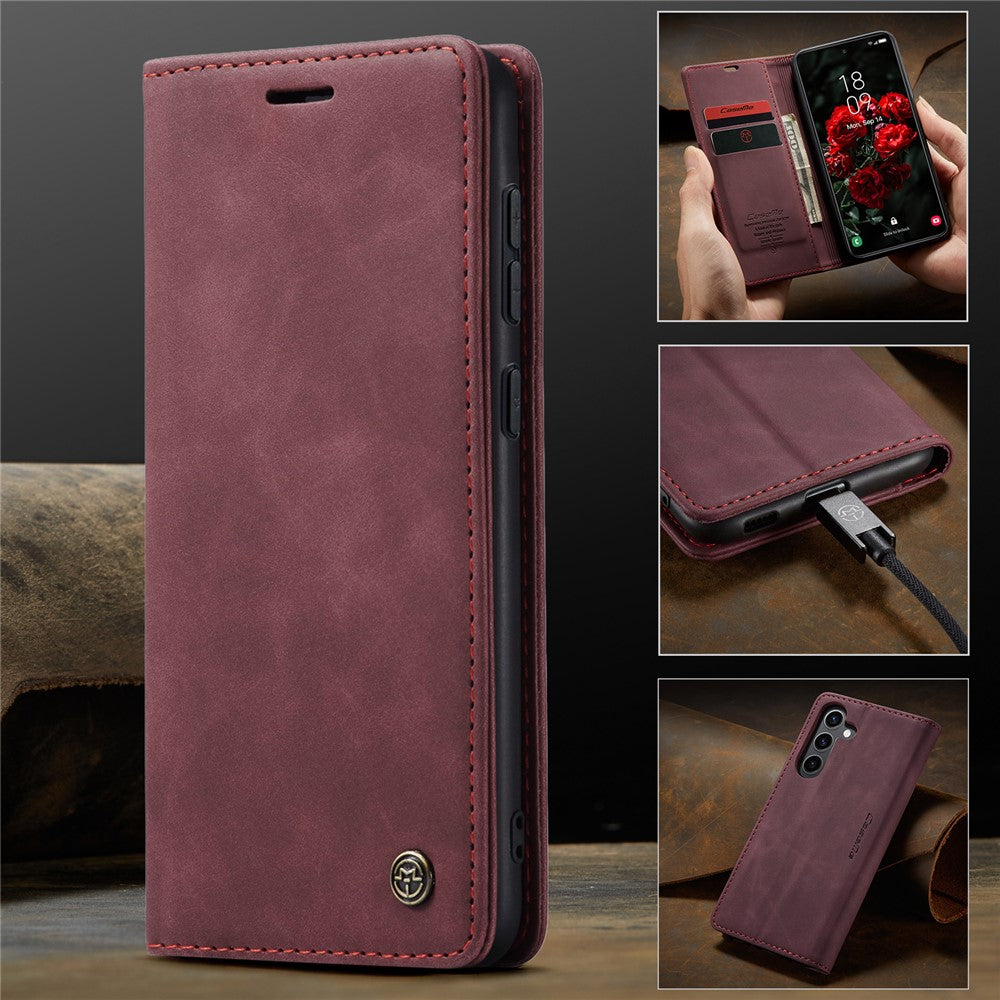 CASEME Handy Tasche für Samsung Galaxy S24 FE Wallet 013 Series Hülle Klapp Etui
