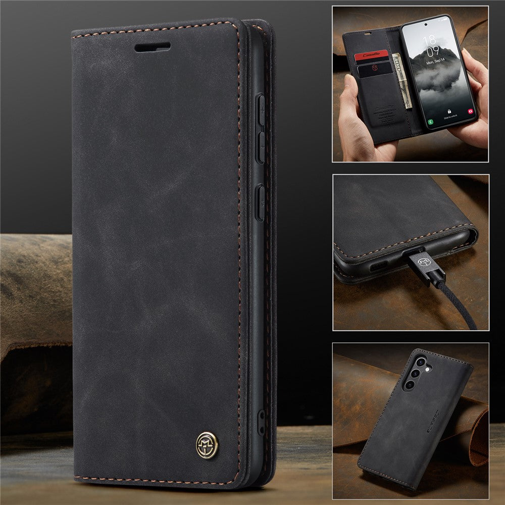 CASEME Handy Tasche für Samsung Galaxy S24 FE Wallet 013 Series Hülle Klapp Etui