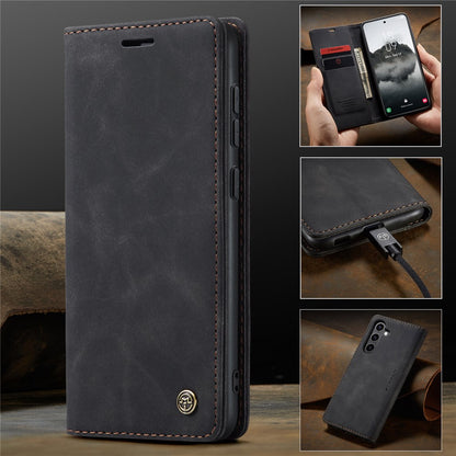 CASEME Handy Tasche für Samsung Galaxy S24 FE Wallet 013 Series Hülle Klapp Etui