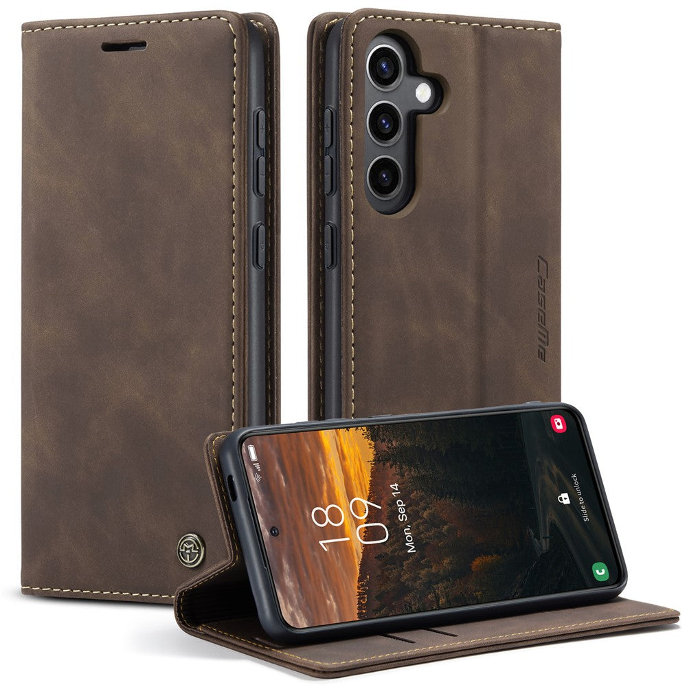 CASEME Handy Tasche für Samsung Galaxy S24 FE Wallet 013 Series Hülle Klapp Etui