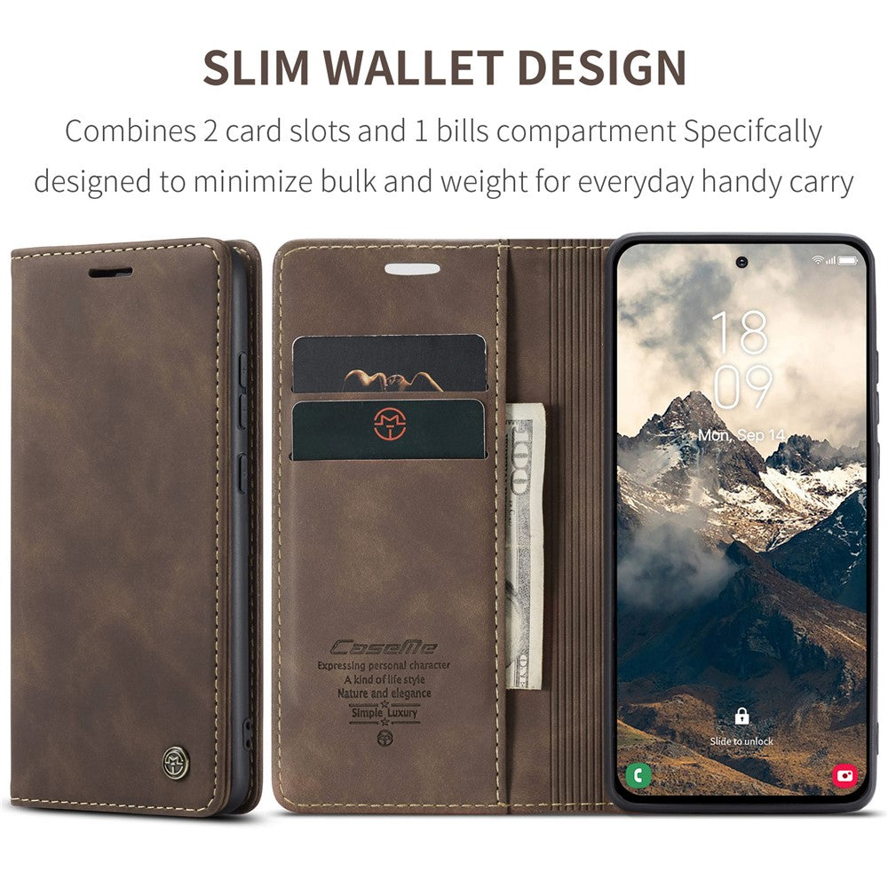 CASEME Handy Tasche für Samsung Galaxy S25 EDGE Wallet 013 Series Hülle Etui